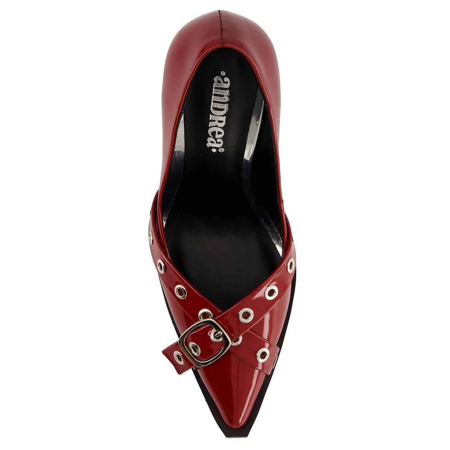 Andrea - Women's Stilettos With Double Strap Ornament Pumps