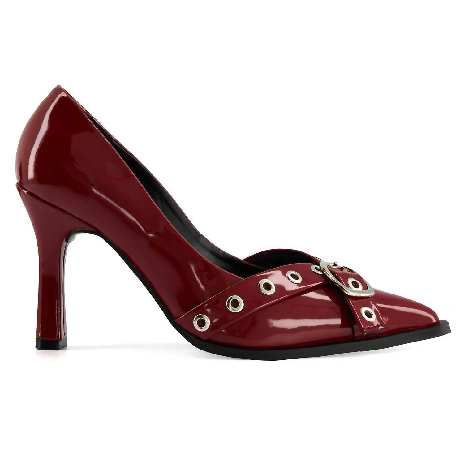 Andrea - Women's Stilettos With Double Strap Ornament Pumps