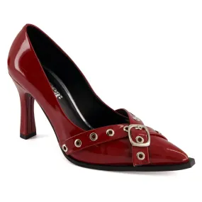 Andrea - Women's Stilettos With Double Strap Ornament Pumps