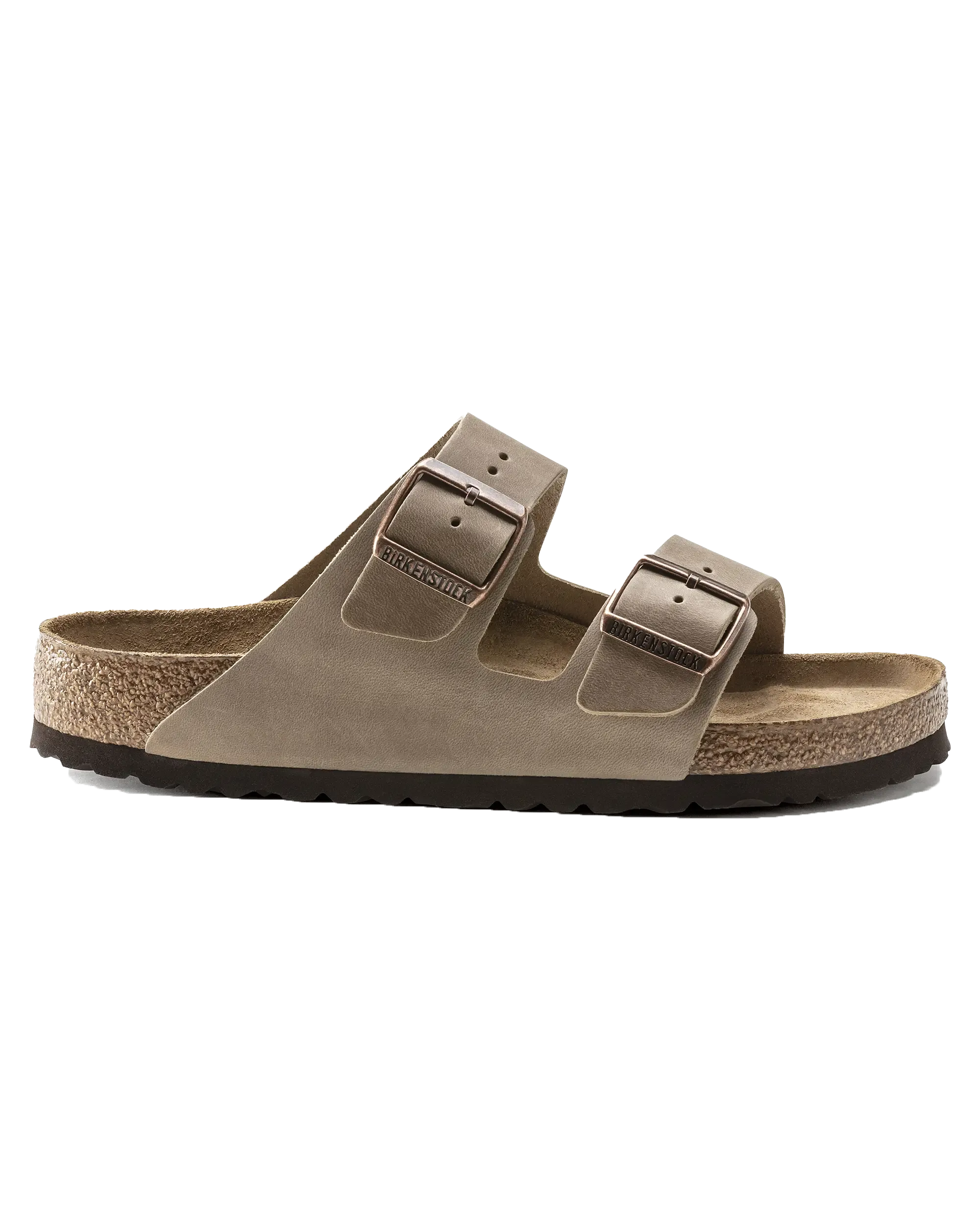 Arizona Oiled Leather Sandals in Tobacco Brown
