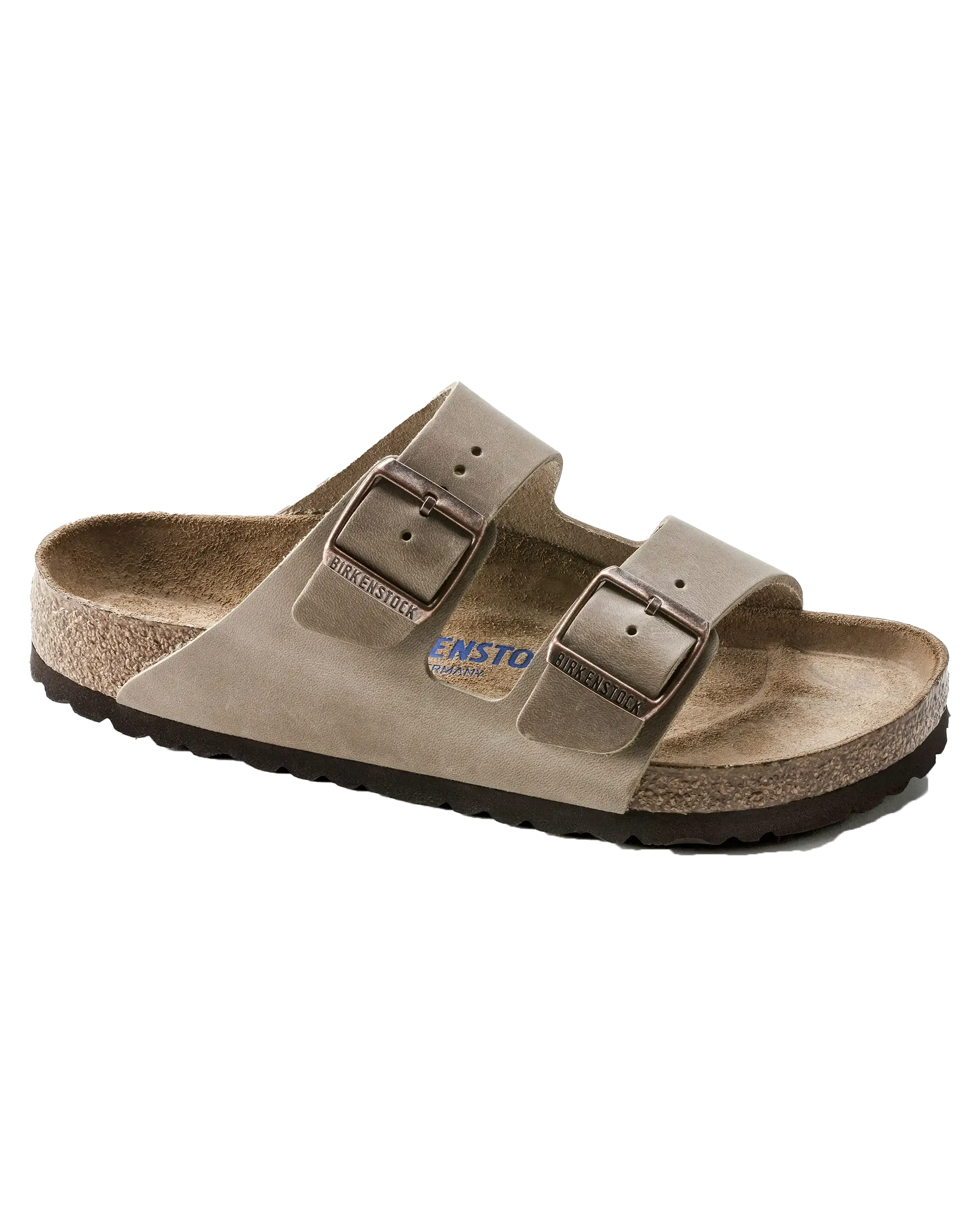 Arizona Oiled Leather Sandals in Tobacco Brown