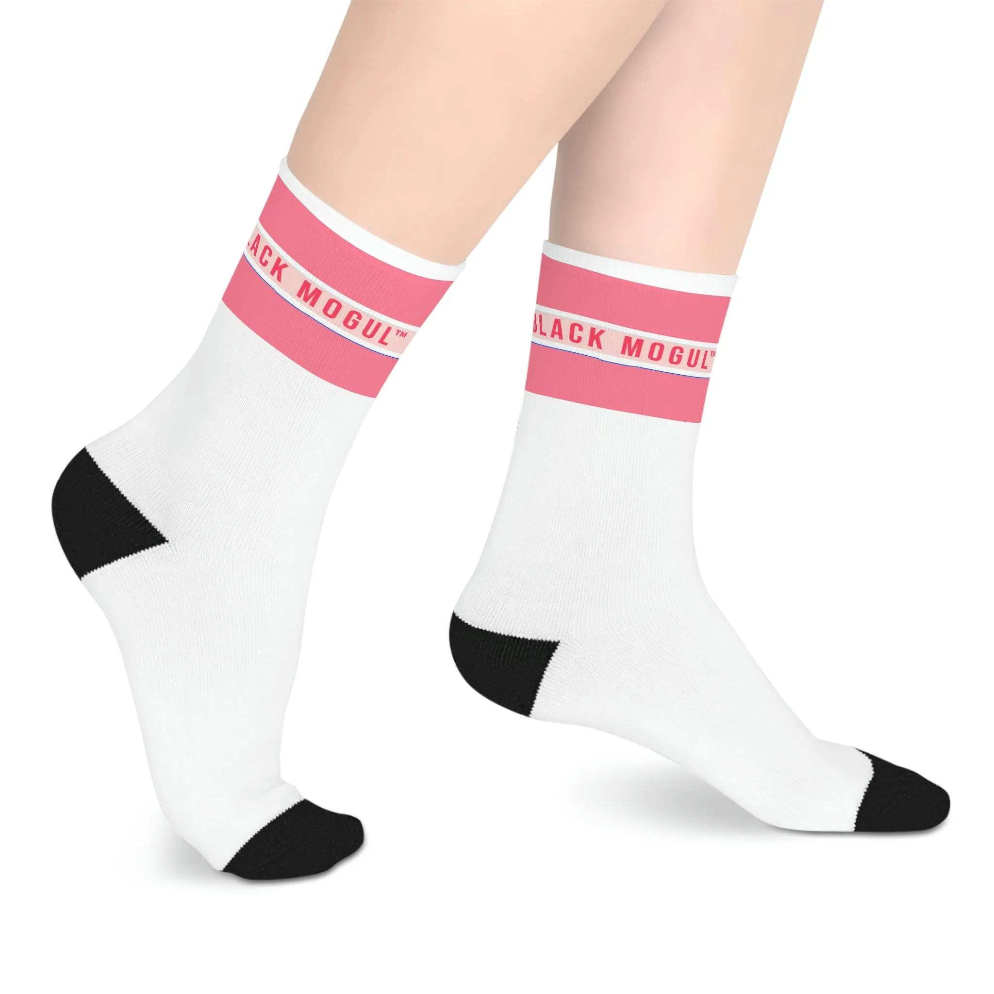 Black Mogul Coral Reef Stripe Mid-length Socks