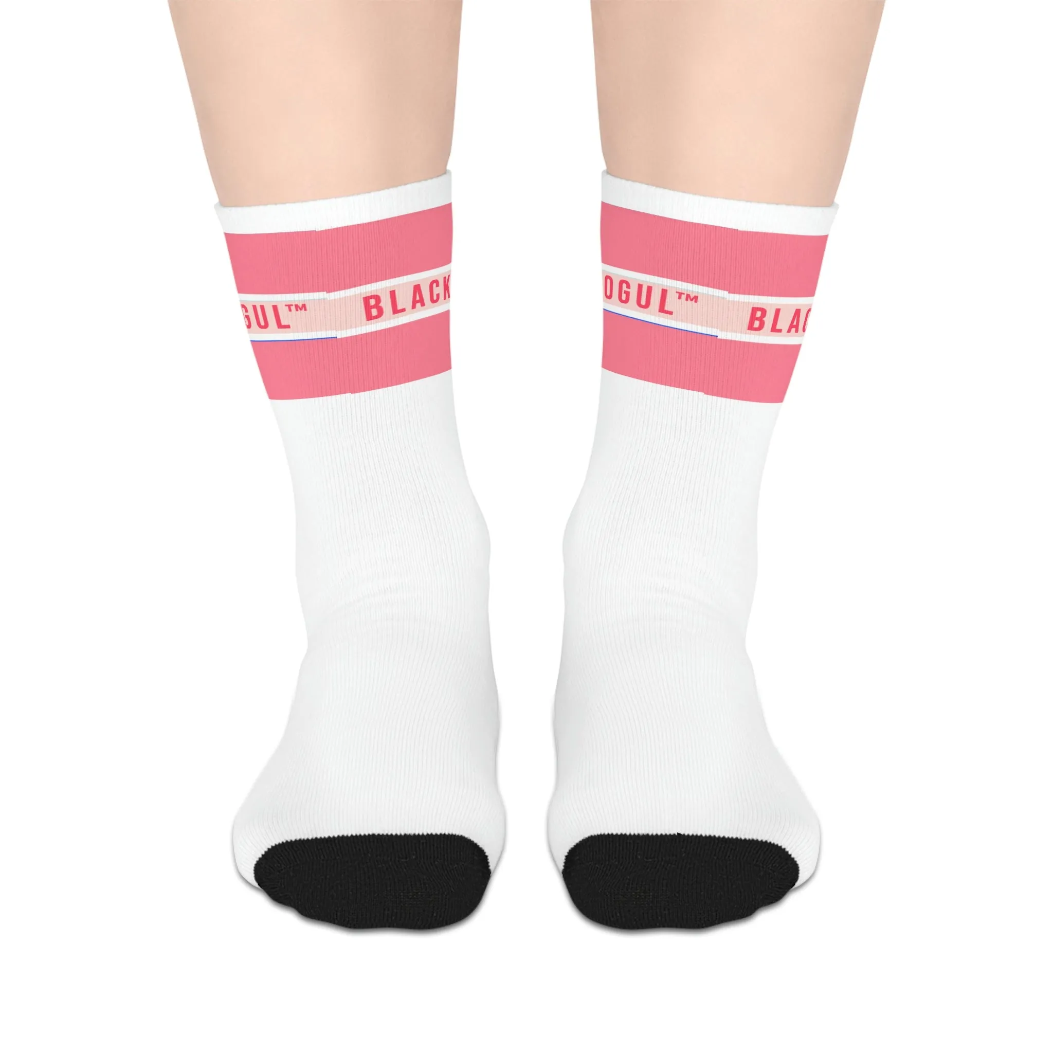Black Mogul Coral Reef Stripe Mid-length Socks