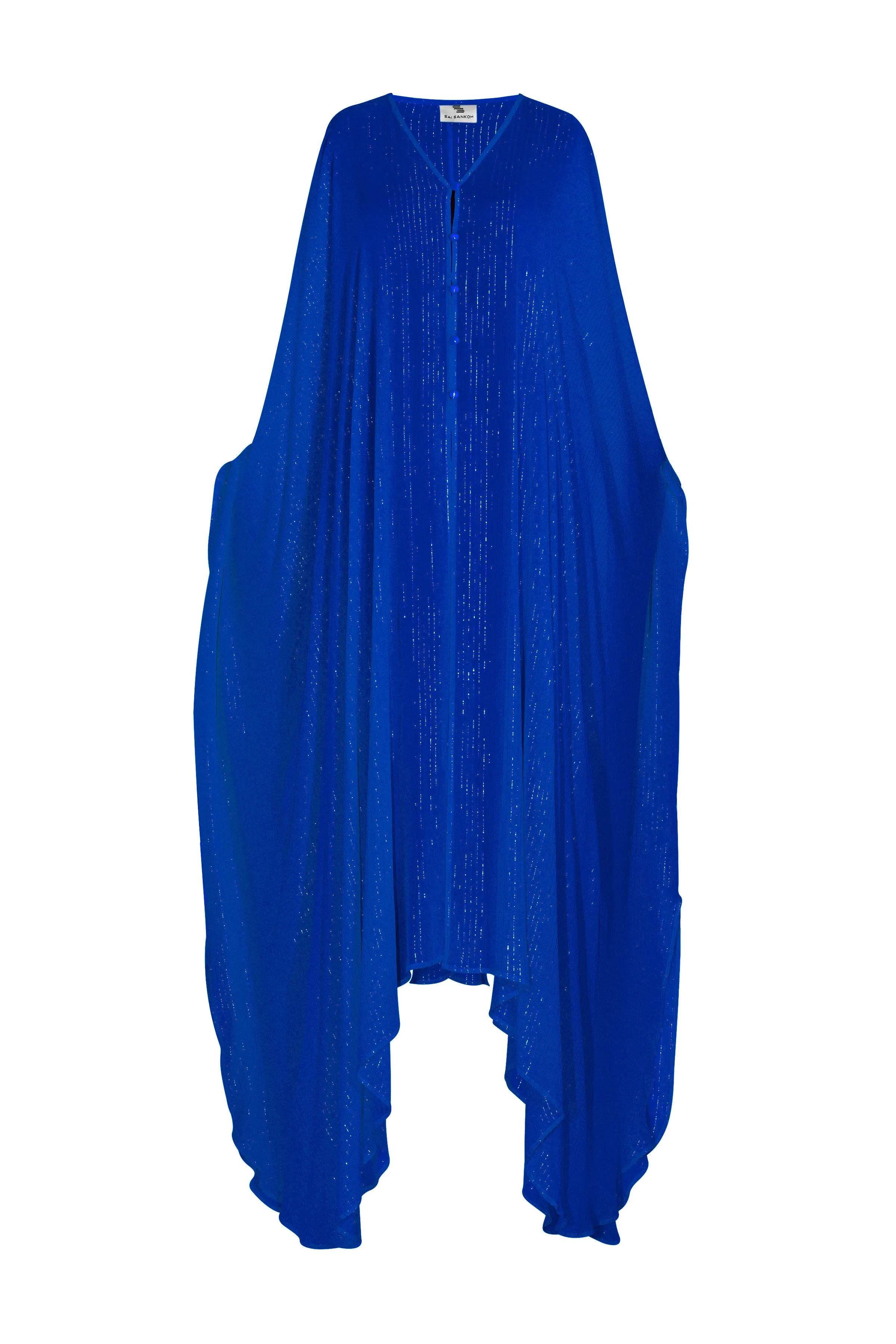 Blue Lurex Maeva Goddess kaftan