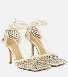 Bottega Veneta Sparkle Stretch embellished sandals