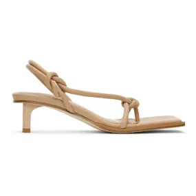 Dion Lee Beige Knot Low Heeled Sandals