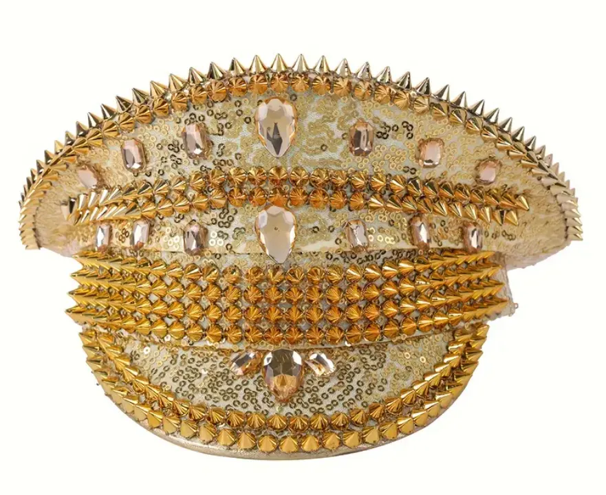 GlamRivet Festival Gold Hat