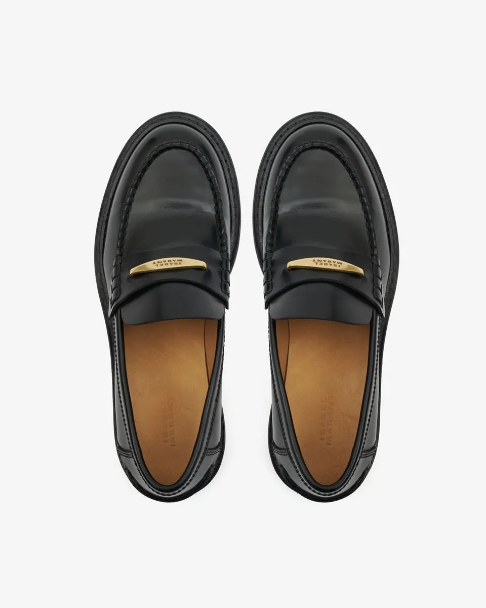 Isabel Marant Frezza Leather Loafers - Black