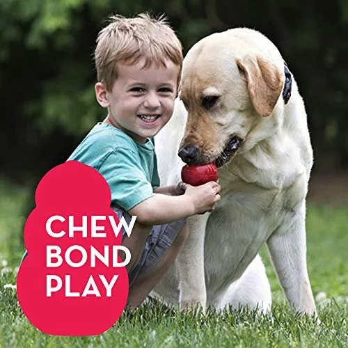 KONG Classic Natural Rubber Dog Toy - Chew, Chase & Fetch |  Large Dogs