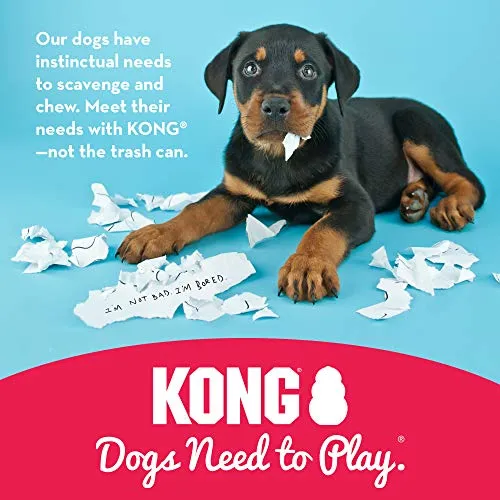 KONG Classic Natural Rubber Dog Toy - Chew, Chase & Fetch |  Large Dogs