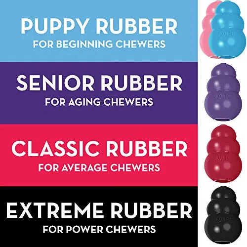 KONG Classic Natural Rubber Dog Toy - Chew, Chase & Fetch |  Large Dogs