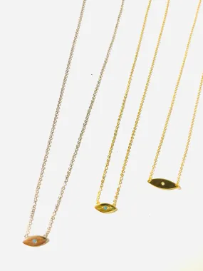 Minimal Eye Necklace