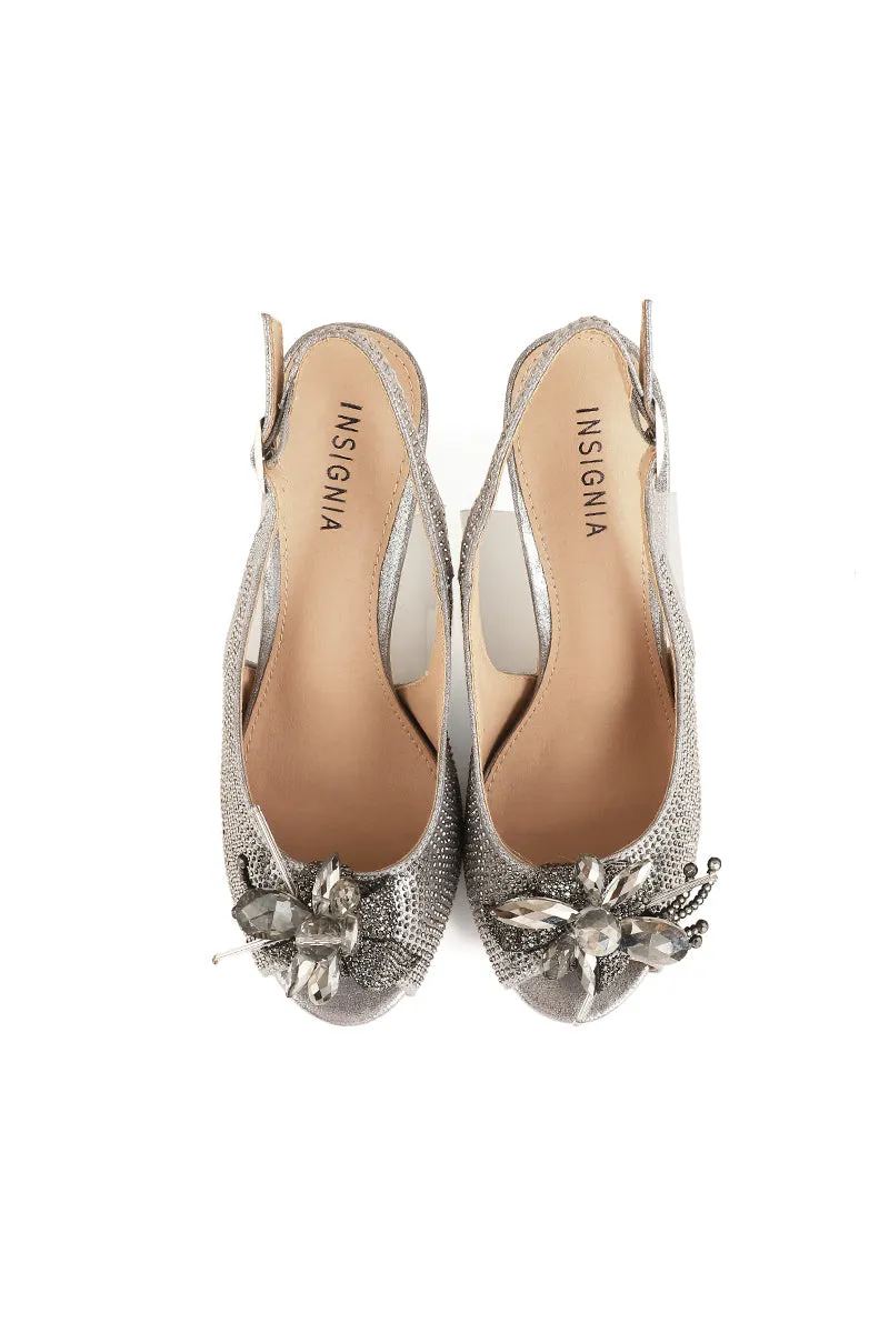 Party Wear Sling Back I47216-Grey