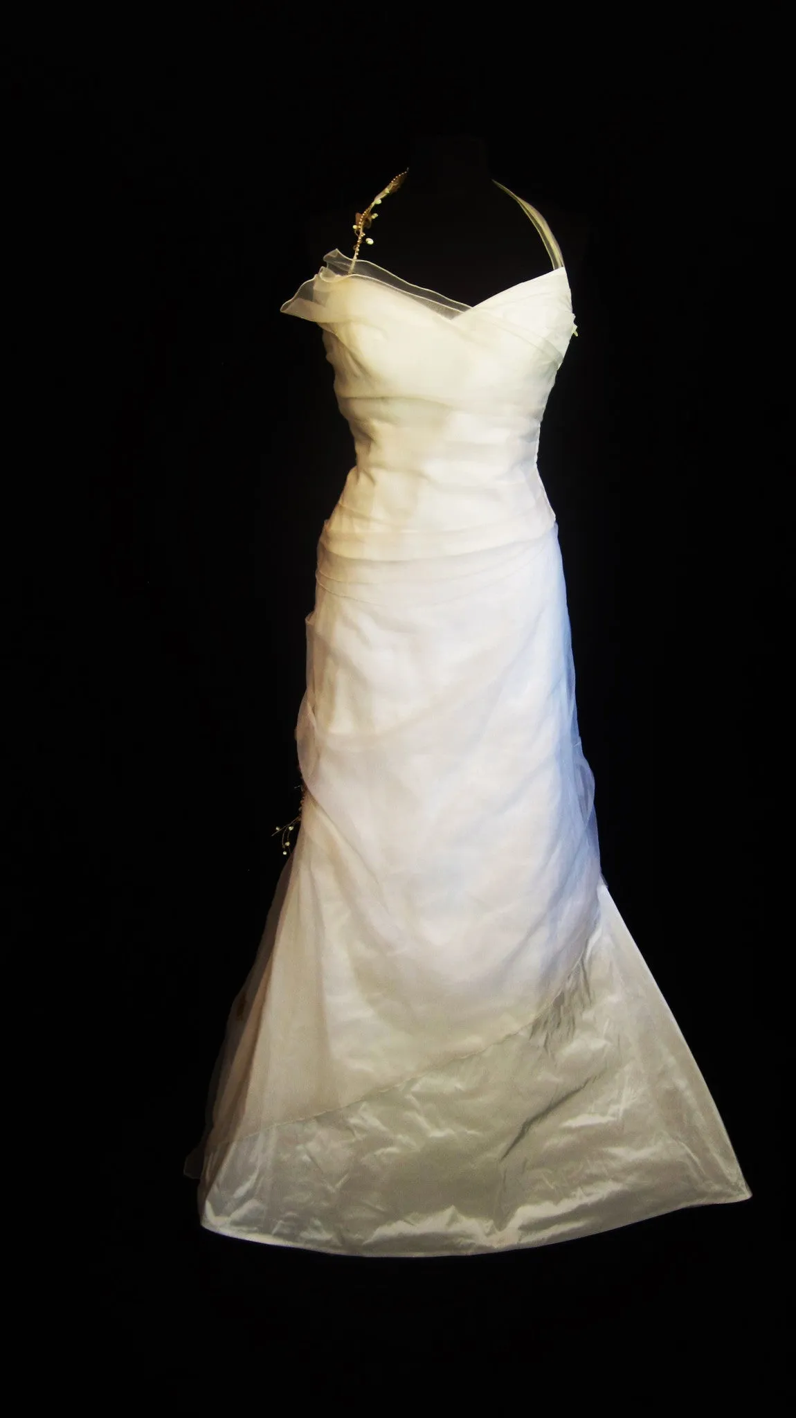 Rembo styling 'Froline' vintage organza halterneck & soft mermaid skirt