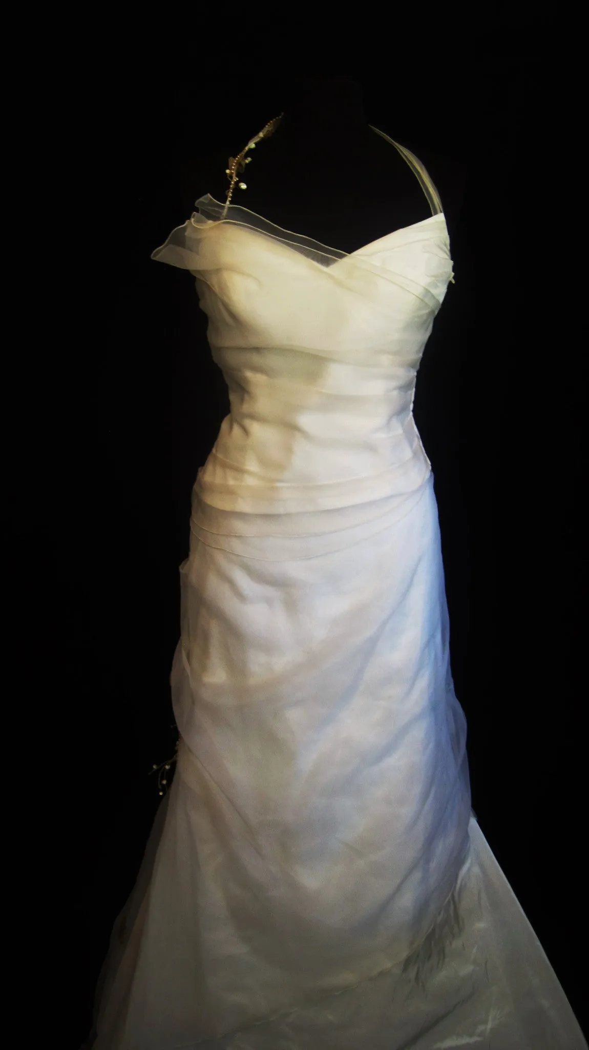 Rembo styling 'Froline' vintage organza halterneck & soft mermaid skirt