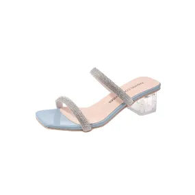 Rhinestone High Heels Sandals