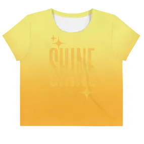 Shine Ghost Text Crop Tee (Adult XS-3XL)