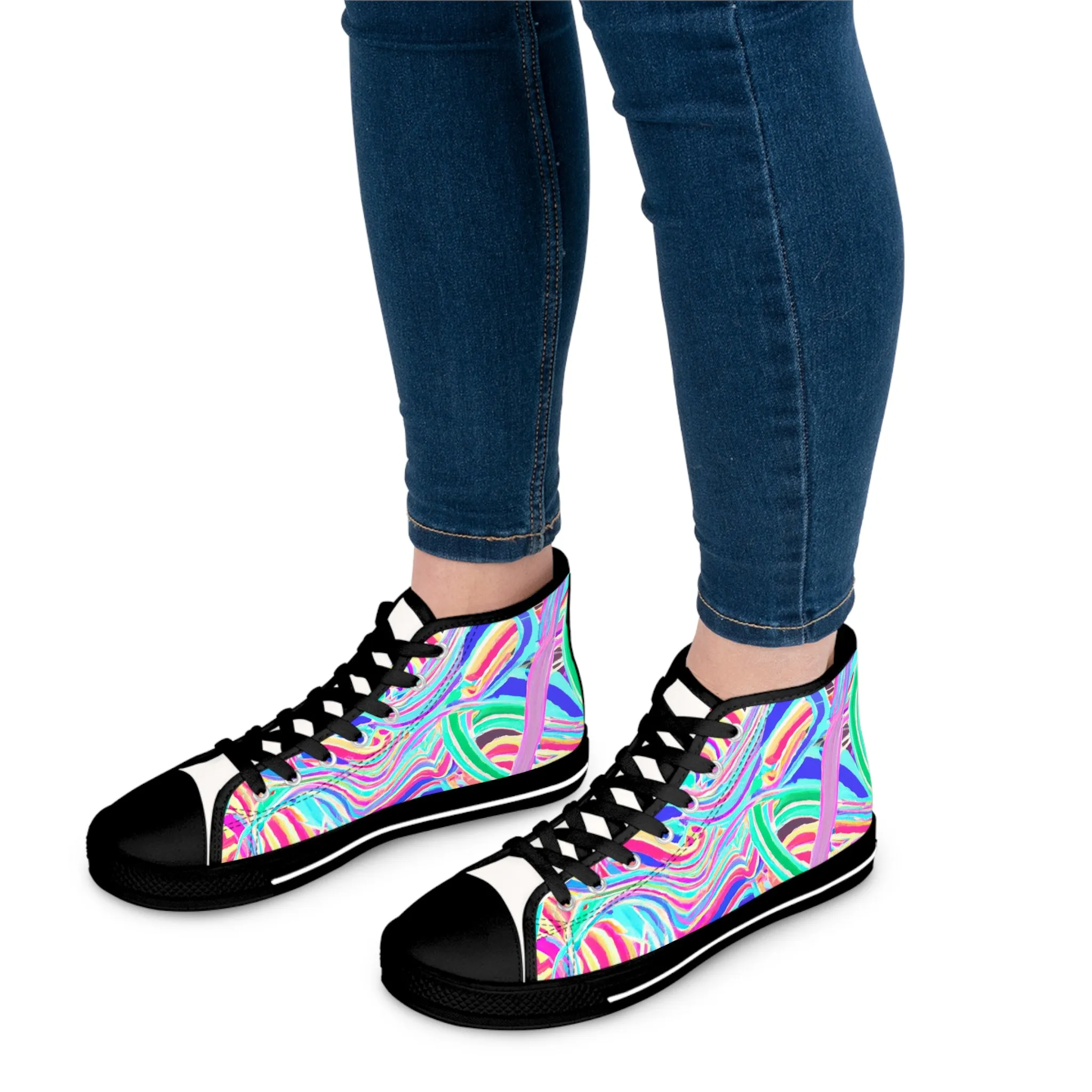 Sparkleboots. - high top