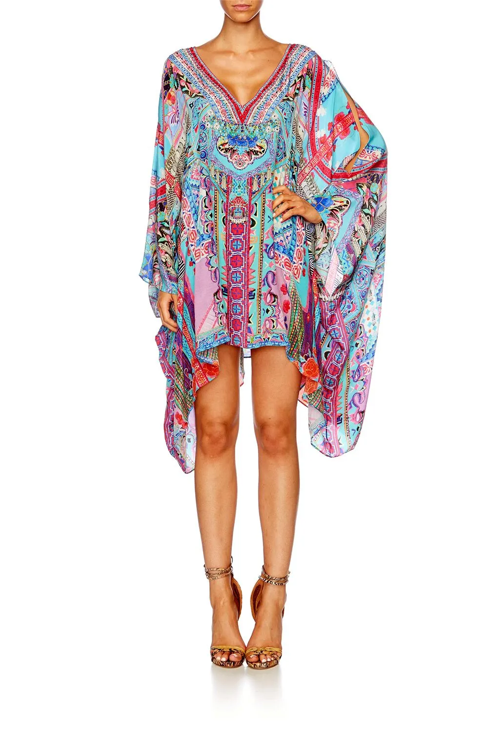 SPLIT SHOULDER SHORT KAFTAN FESTIVAL FRIENDS