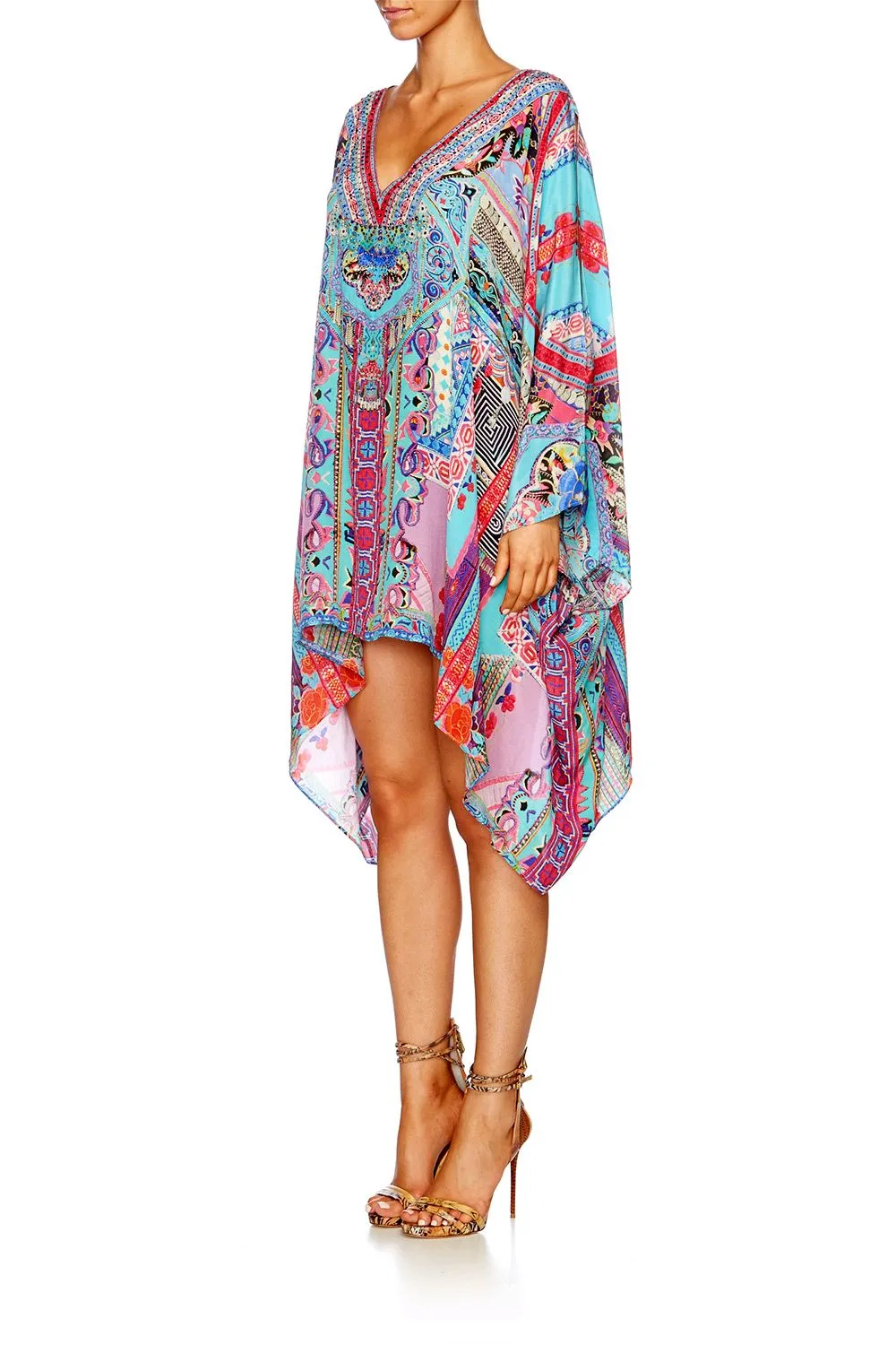SPLIT SHOULDER SHORT KAFTAN FESTIVAL FRIENDS