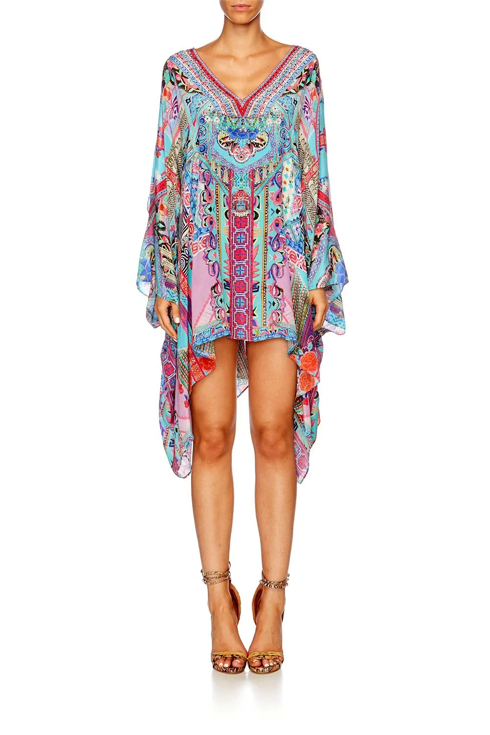 SPLIT SHOULDER SHORT KAFTAN FESTIVAL FRIENDS