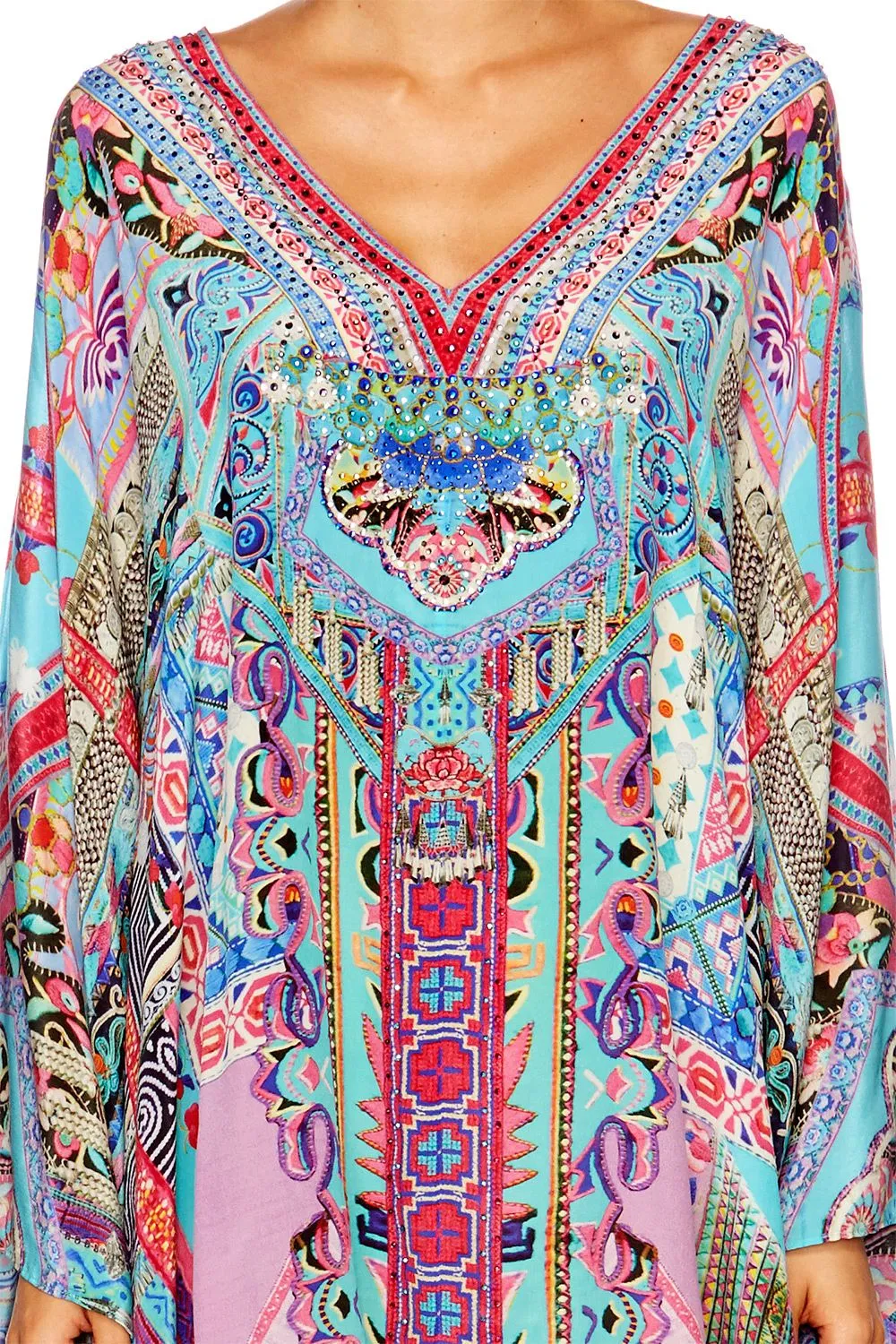 SPLIT SHOULDER SHORT KAFTAN FESTIVAL FRIENDS