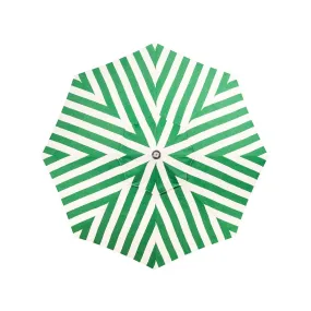 The Resort Market Umbrella - Octagon - Canopy 8' - Crew Canyon Green Stripe