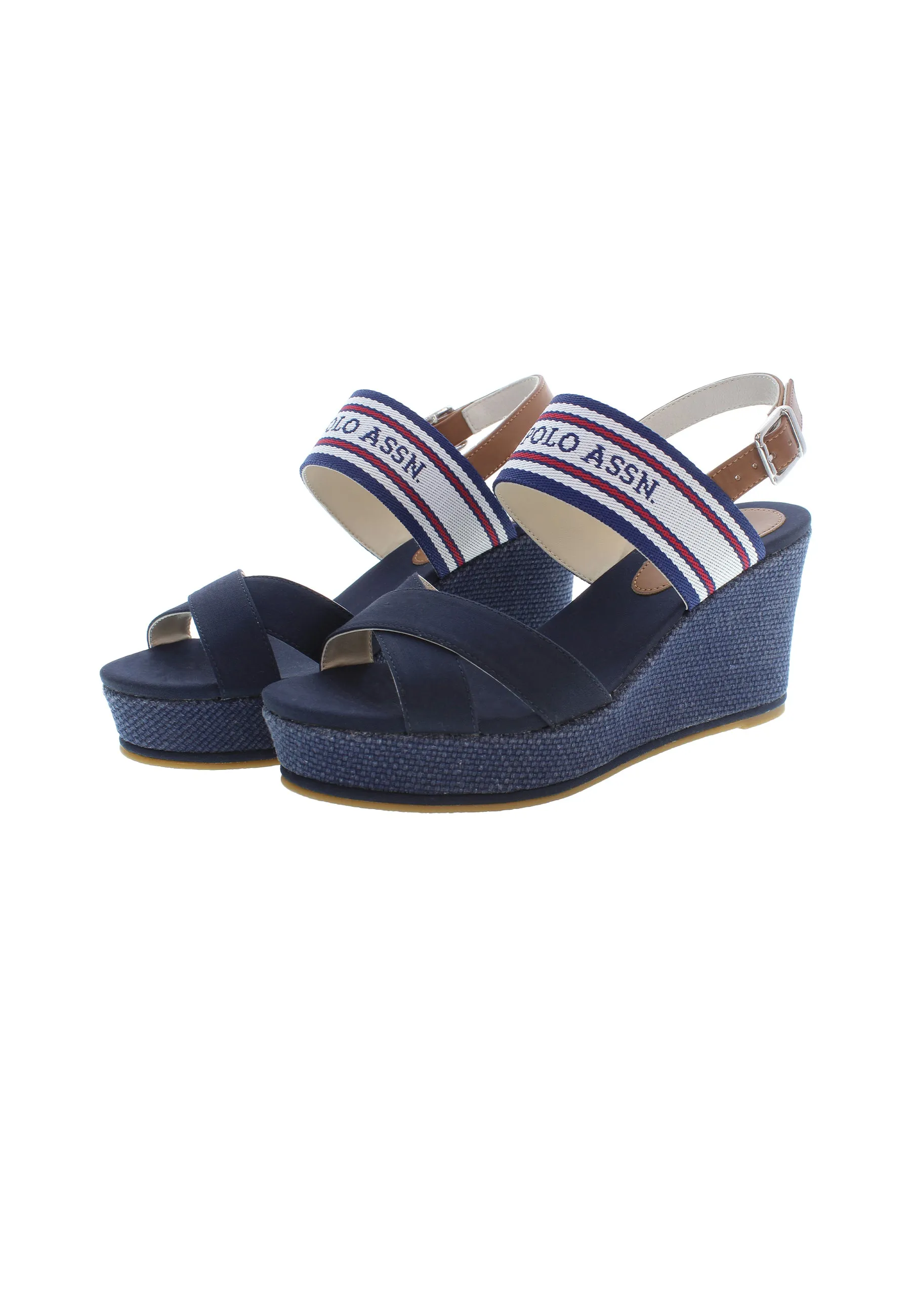 U.S. POLO ASSN.  WOMEN SANDALS IN NAVY BLUE