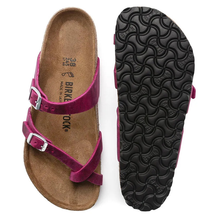 Women's Birkenstock Mayari Oiled Leather 1024034 Color:  Festival Fuchsia