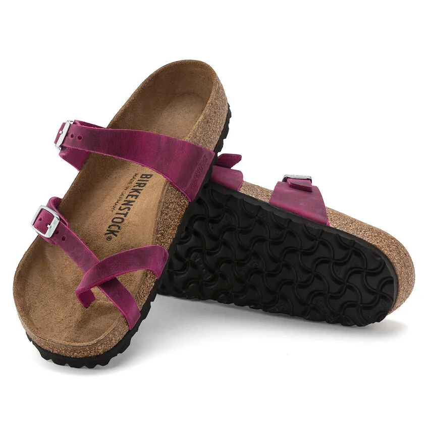 Women's Birkenstock Mayari Oiled Leather 1024034 Color:  Festival Fuchsia